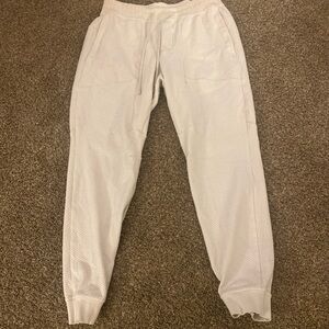 White Lululemon joggers